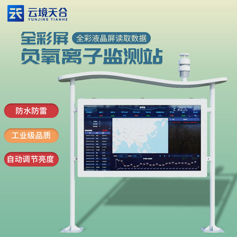 高智能全彩屏負氧離子監測站百科